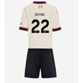 Baby Fußballbekleidung Liverpool Hugo Ekitike #22 Auswärtstrikot 2025-26 Kurzarm (+ kurze hosen)